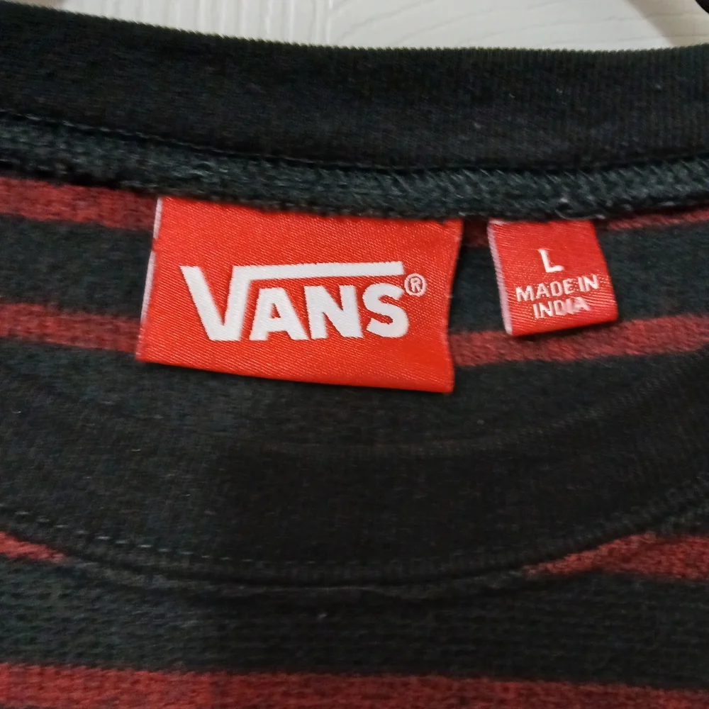 Vans Black and Red Striped Crewneck - Picture 3 of 3